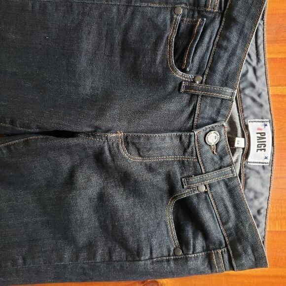 PAIGE Dark Blue Women's Jeans - Picture 5 of 10